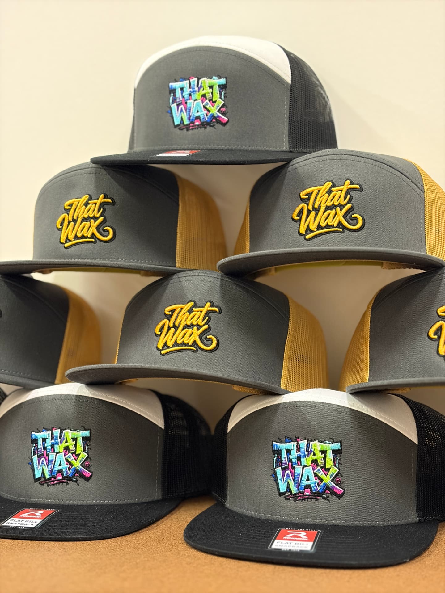 Puff embroidery snapback hats by Dava X