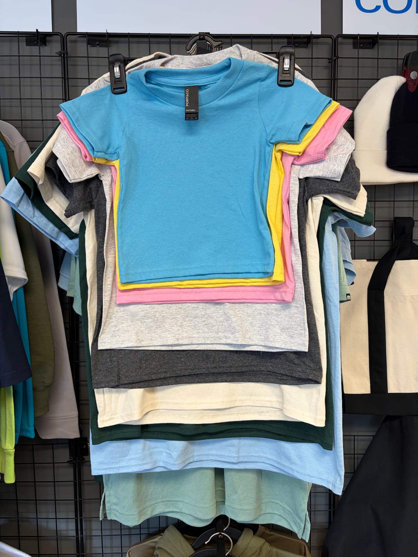 Kids t-shirts in a range of colours at Dava X